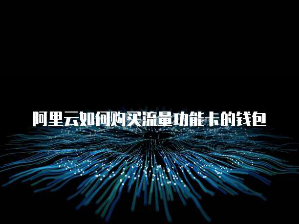 阿里云如何购买流量功能卡的钱包