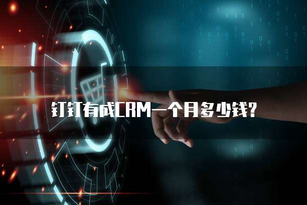 钉钉有成CRM一个月多少钱?