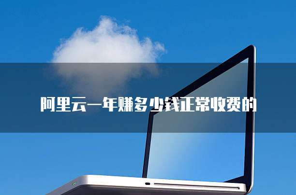 阿里云一年赚多少钱正常收费的