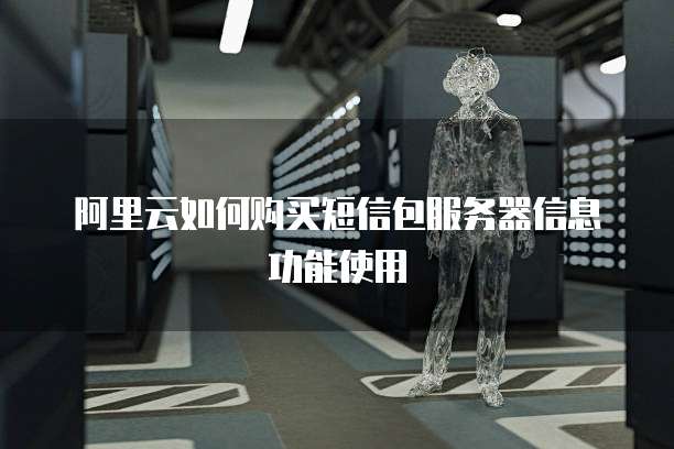 阿里云如何购买短信包服务器信息功能使用