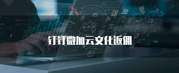 钉钉微加云文化返佣