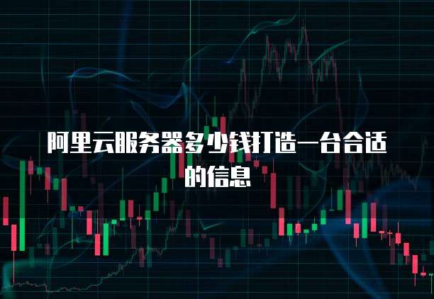 阿里云服务器多少钱打造一台合适的信息
