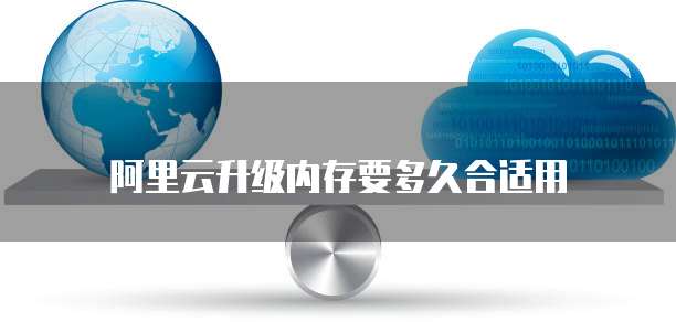 阿里云升级内存要多久合适用