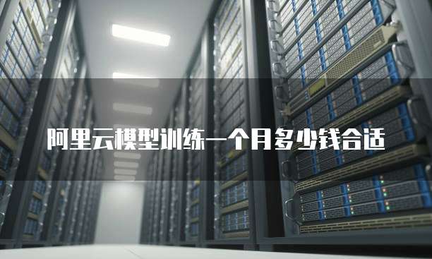 阿里云模型训练一个月多少钱合适