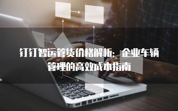 钉钉智运管货价格解析:企业车辆管理的高效成本指南