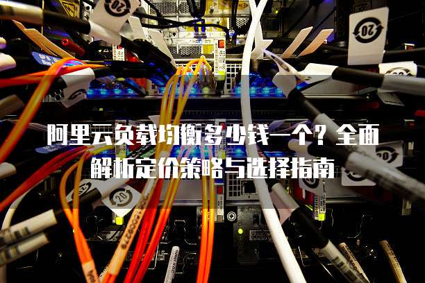 阿里云负载均衡多少钱一个?全面解析定价策略与选择指南