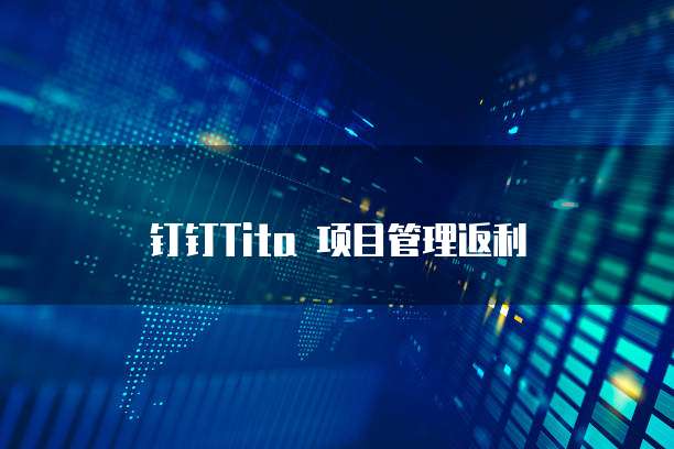 钉钉Tita 项目管理返利