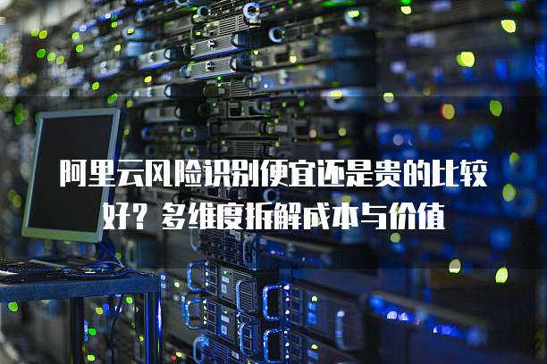 阿里云风险识别便宜还是贵的比较好?多维度拆解成本与价值