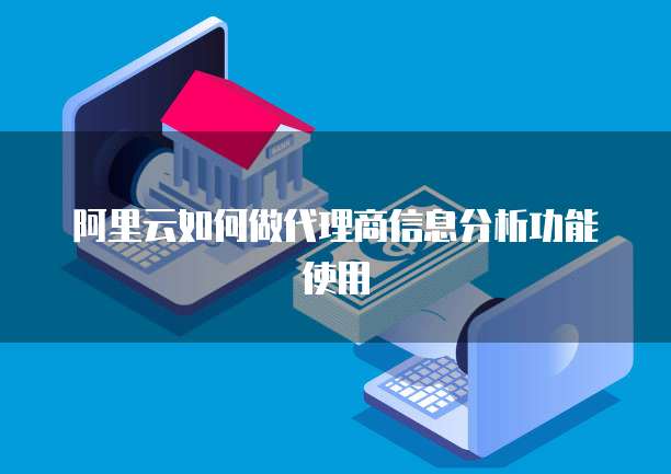 阿里云如何做代理商信息分析功能使用