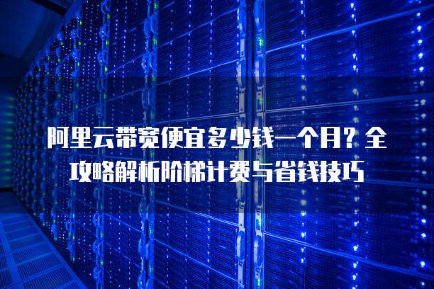 阿里云带宽便宜多少钱一个月?全攻略解析阶梯计费与省钱技巧