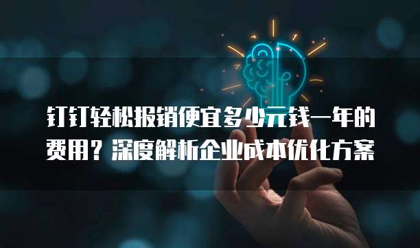 钉钉轻松报销便宜多少元钱一年的费用?深度解析企业成本优化方案