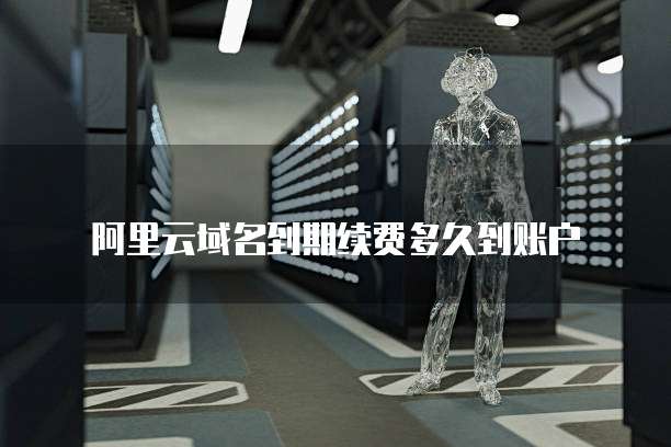 阿里云域名到期续费多久到账户