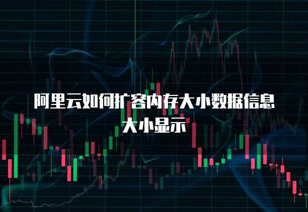 阿里云如何扩容内存大小数据信息大小显示
