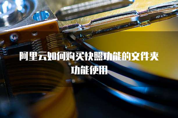 阿里云如何购买快照功能的文件夹功能使用