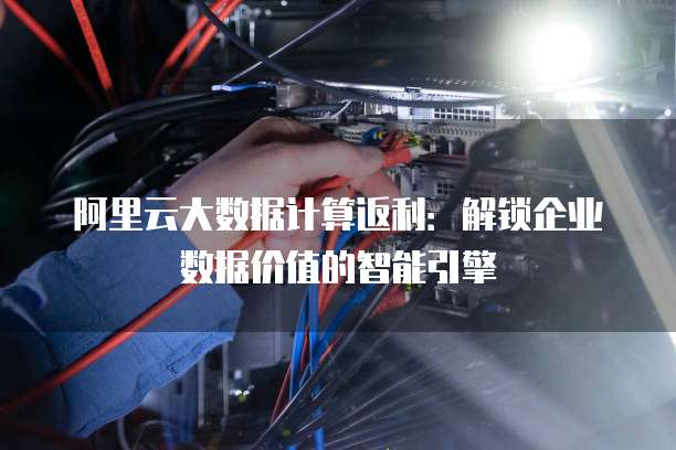 阿里云大数据计算返利:解锁企业数据价值的智能引擎