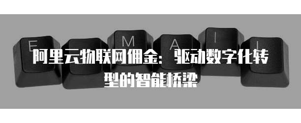 阿里云物联网佣金：驱动数字化转型的智能桥梁
