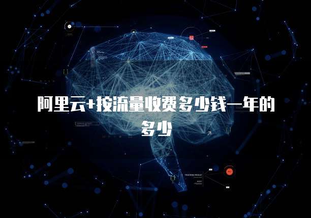 阿里云+按流量收费多少钱一年的多少