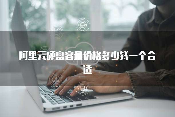 阿里云硬盘容量价格多少钱一个合适