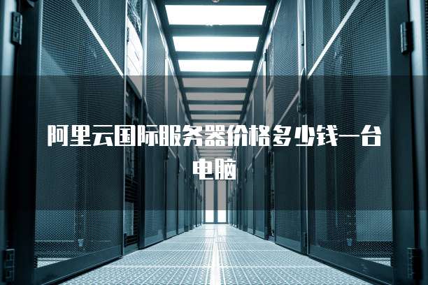 阿里云国际服务器价格多少钱一台电脑