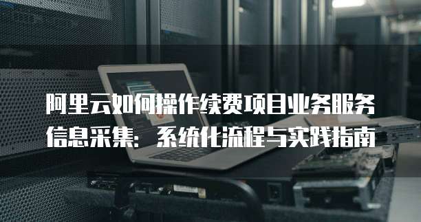 阿里云如何操作续费项目业务服务信息采集:系统化流程与实践指南