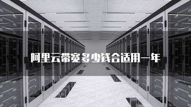 阿里云带宽多少钱合适用一年