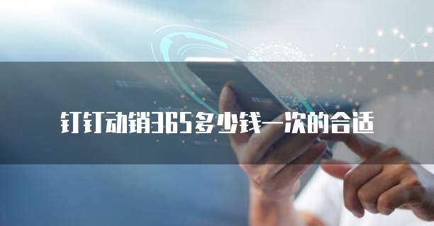 钉钉动销365多少钱一次的合适