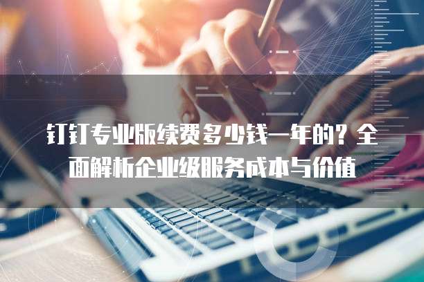 钉钉专业版续费多少钱一年的?全面解析企业级服务成本与价值