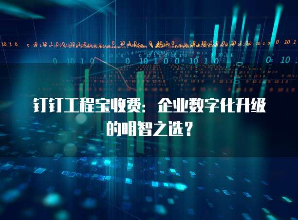 钉钉工程宝收费:企业数字化升级的明智之选?