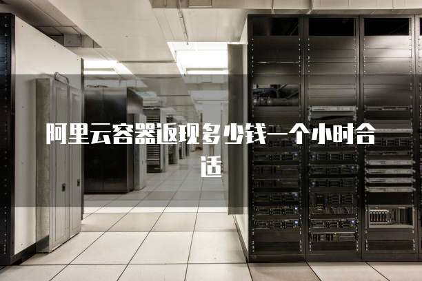 阿里云容器返现多少钱一个小时合适