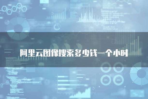 阿里云图像搜索多少钱一个小时