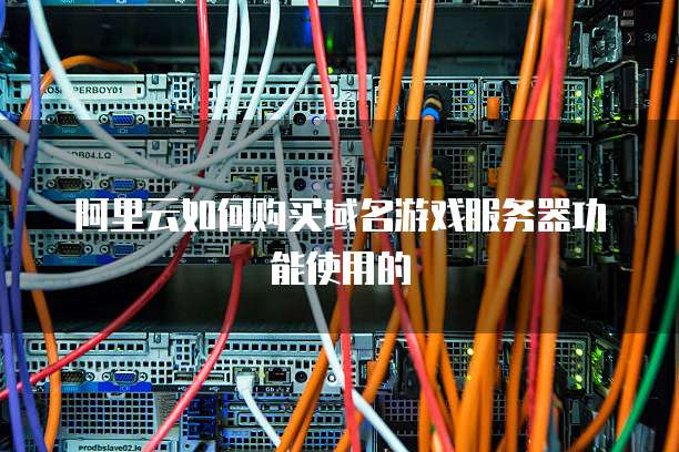 阿里云如何购买域名游戏服务器功能使用的