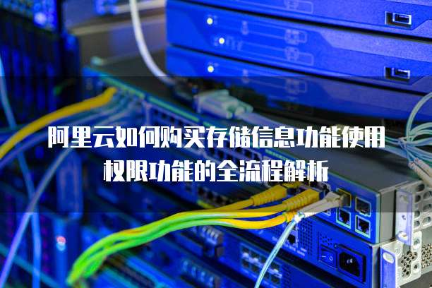 阿里云如何购买存储信息功能使用权限功能的全流程解析