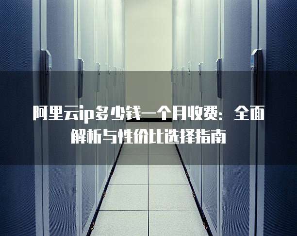 阿里云ip多少钱一个月收费:全面解析与性价比选择指南