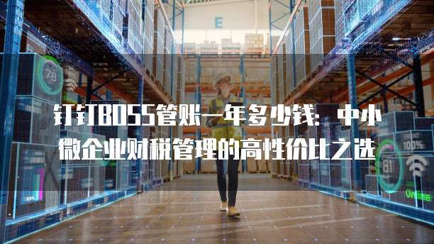 钉钉BOSS管账一年多少钱:中小微企业财税管理的高性价比之选