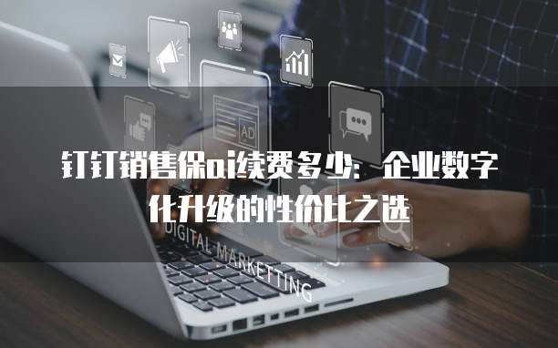 钉钉销售保ai续费多少：企业数字化升级的性价比之选