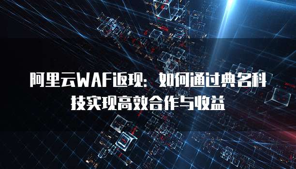 阿里云WAF返现：如何通过典名科技实现高效合作与收益