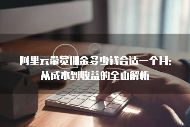 阿里云带宽佣金多少钱合适一个月:从成本到收益的全面解析