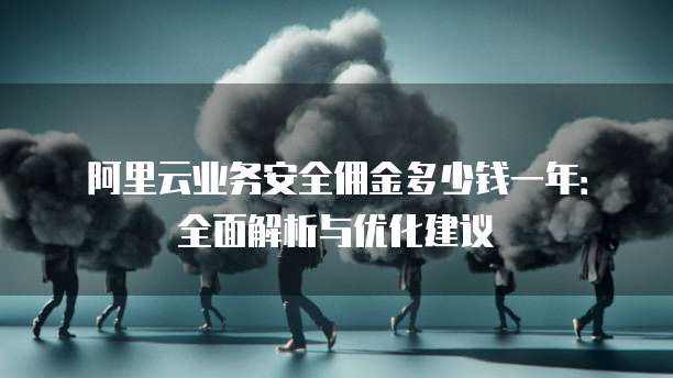 阿里云业务安全佣金多少钱一年:全面解析与优化建议