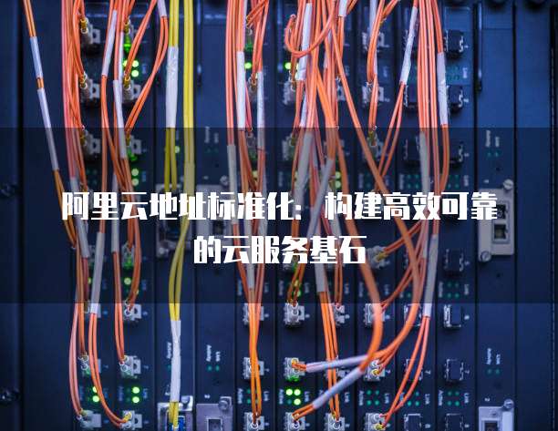 阿里云地址标准化:构建高效可靠的云服务基石