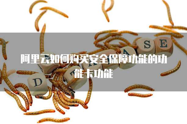 阿里云如何购买安全保障功能的功能卡功能