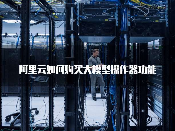 阿里云如何购买大模型操作器功能