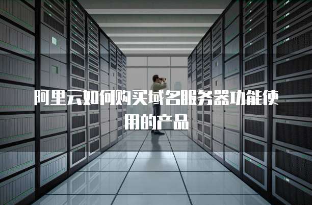 阿里云如何购买域名服务器功能使用的产品