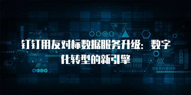 钉钉用友对标数据服务升级：数字化转型的新引擎