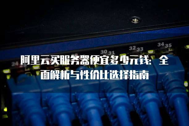 阿里云买服务器便宜多少元钱：全面解析与性价比选择指南