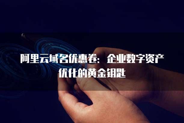 阿里云域名优惠卷:企业数字资产优化的黄金钥匙