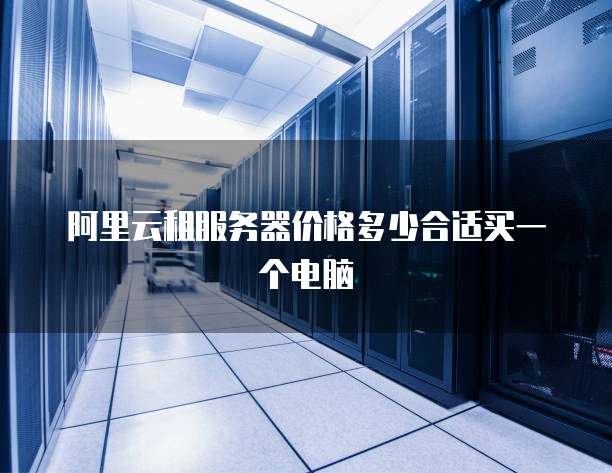 阿里云租服务器价格多少合适买一个电脑