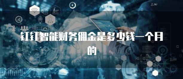 钉钉智能财务佣金是多少钱一个月的