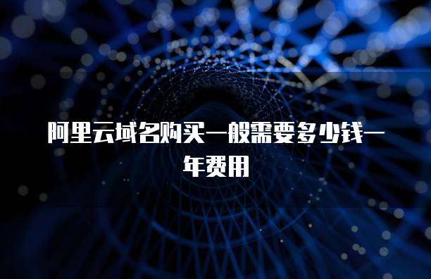阿里云域名购买一般需要多少钱一年费用