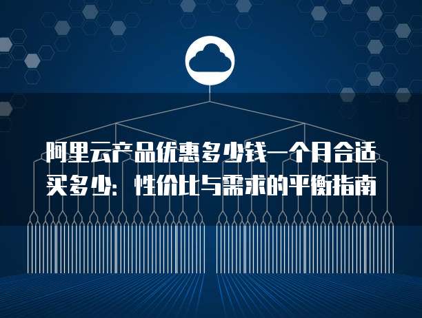 阿里云产品优惠多少钱一个月合适买多少:性价比与需求的平衡指南