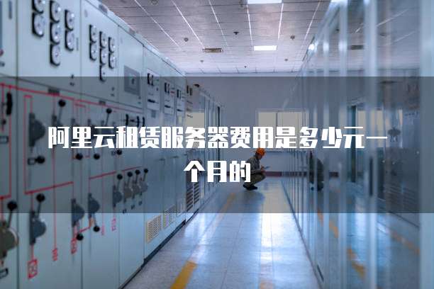阿里云租赁服务器费用是多少元一个月的